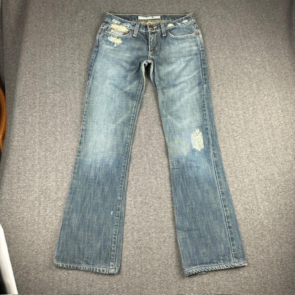 Joes Jeans Vintage Distressed Low Rise Straight Leg Denim Blue W26 Made in USA